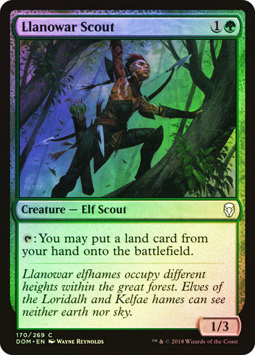 Llanowar Scout Foil