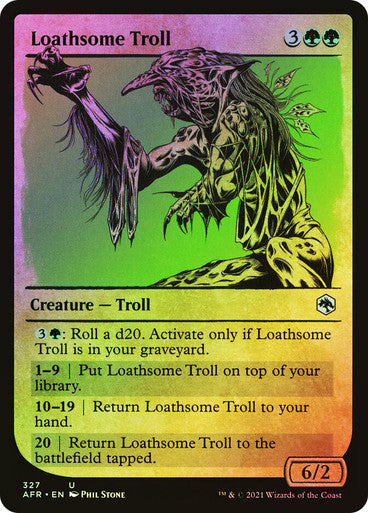 Loathsome Troll (Showcase) Foil