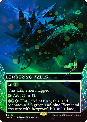 Lumbering Falls (Borderless) Galaxy Foil