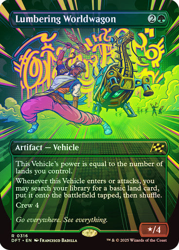 Lumbering Worldwagon (Borderless) Foil