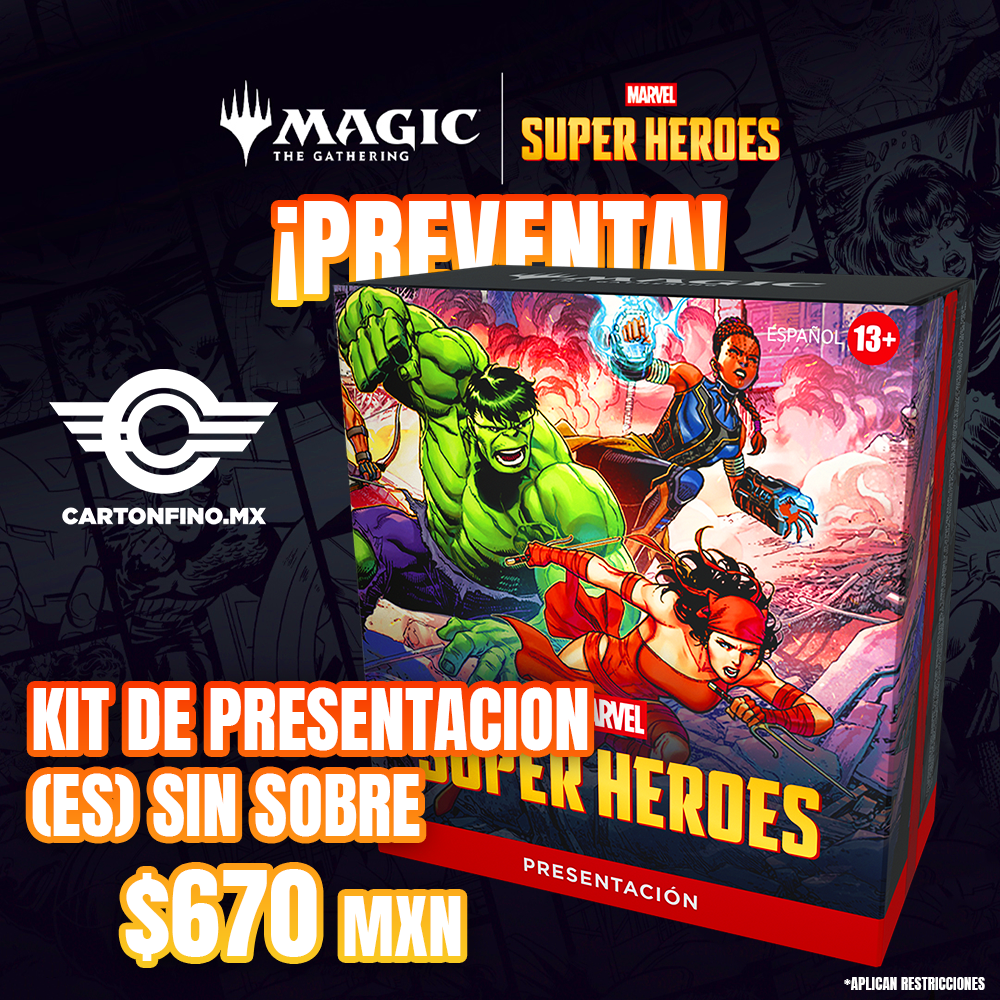 PREVENTA Marvel Super Heroes Prerelease Kit (sin sobre) (Español)