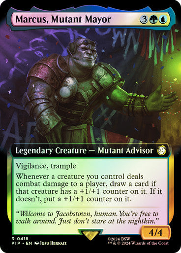Marcus, Mutant Mayor (Extended Art) Foil