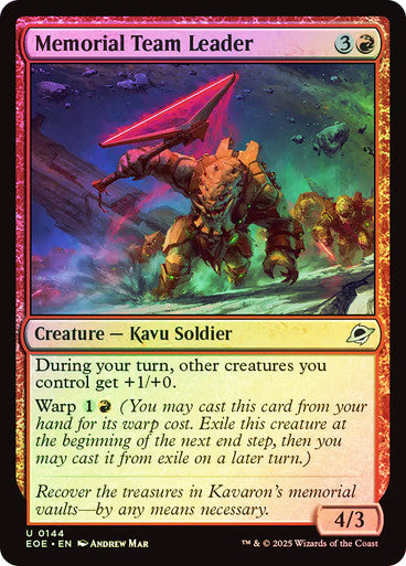 Memorial Team Leader Foil
