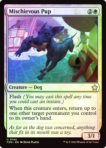 Mischievous Pup Foil