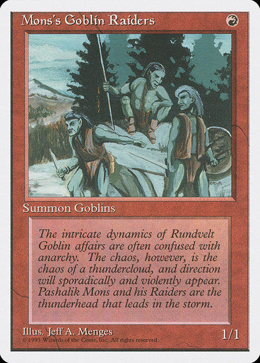 Mons's Goblin Raiders (Spanish)
