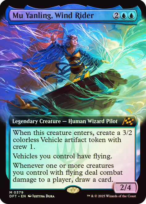 Mu Yanling, Wind Rider - (Extended Art) - Foil