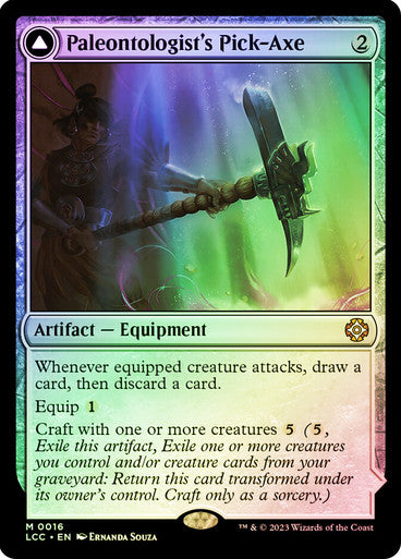 Paleontologist's Pick-Axe // Dinosaur Headdress Foil
