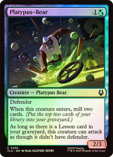 Platypus-Bear Foil