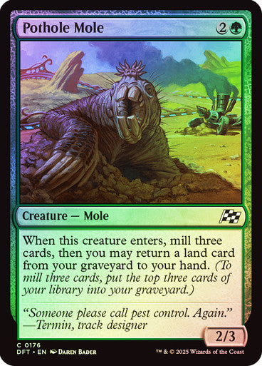 Pothole Mole Foil