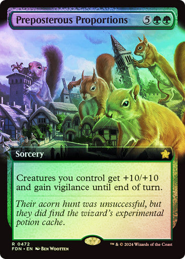Preposterous Proportions (Extended Art) Foil