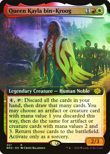Queen Kayla bin-Kroog (Extended Art) Foil