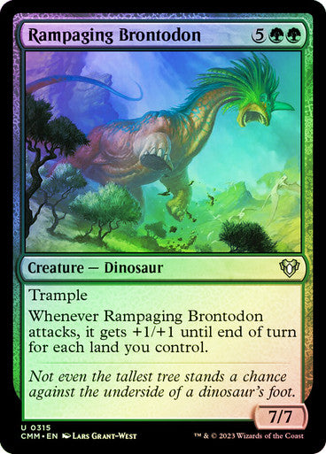 Rampaging Brontodon Foil