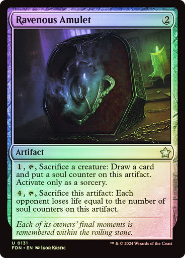 Ravenous Amulet Foil