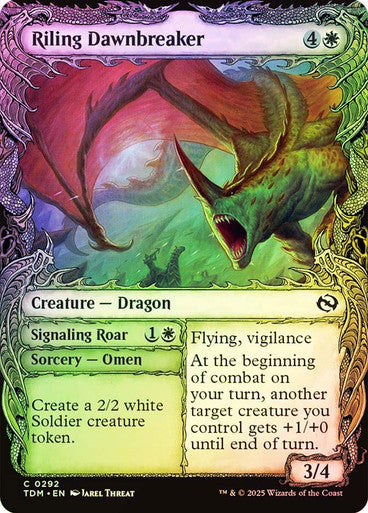 Riling Dawnbreaker // Signaling Roar (Showcase) Foil