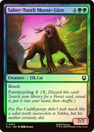Saber-Tooth Moose-Lion Foil