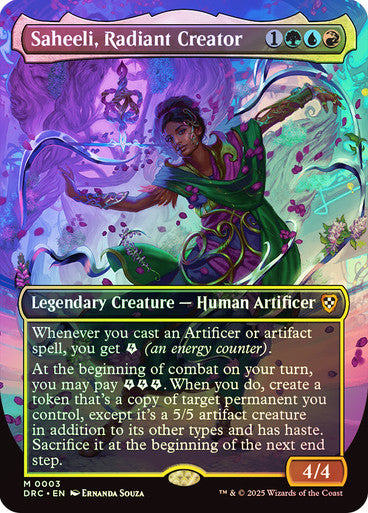 Saheeli, Radiant Creator (Borderless) Foil