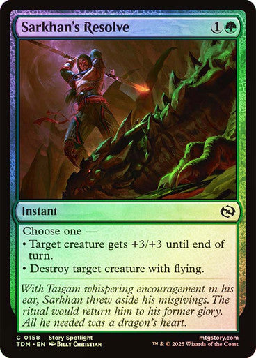 Sarkhan's Resolve Foil
