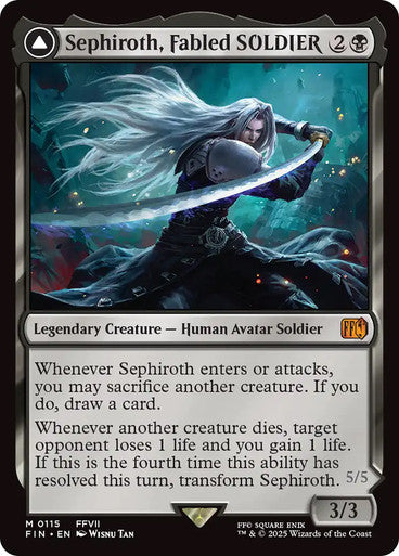 Sephiroth, Fabled SOLDIER // Sephiroth, One-Winged Angel