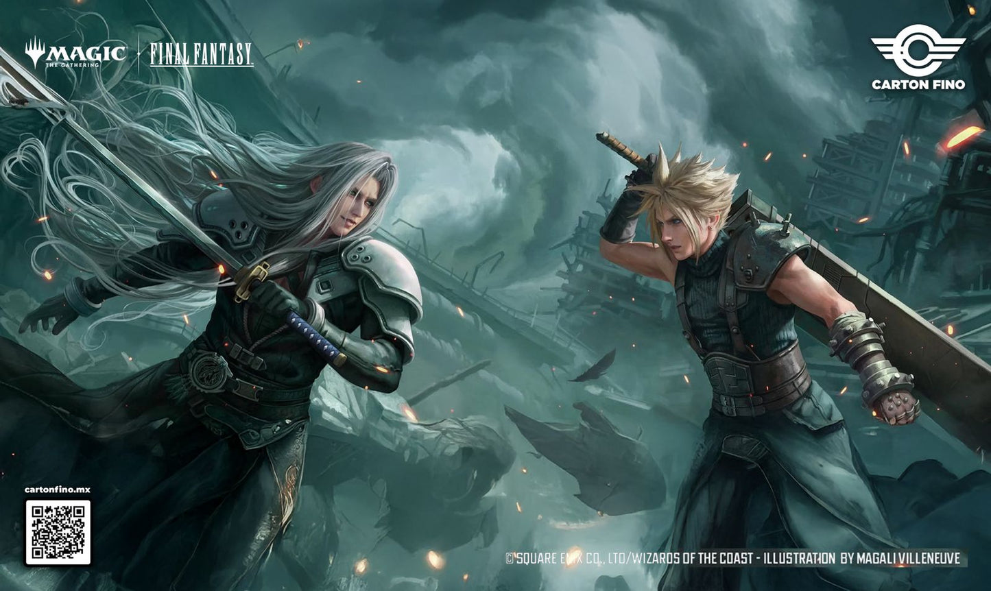 Sephiroth vs Cloud Prerelease Edition FF Playmat Custom