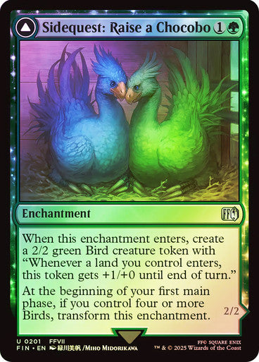 Sidequest: Raise a Chocobo // Black Chocobo Foil
