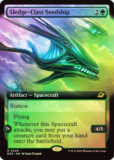 Sledge-Class Seedship (Extended Art) Foil