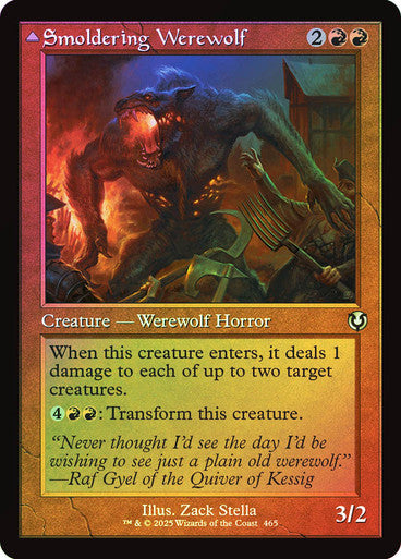 Smoldering Werewolf // Erupting Dreadwolf (Retro Frame) Foil