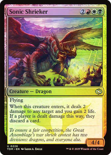 Sonic Shrieker Foil