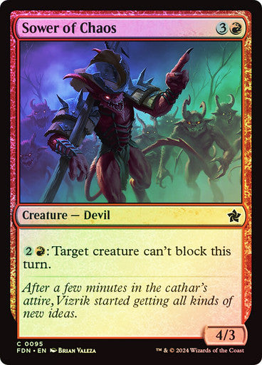 Sower of Chaos Foil