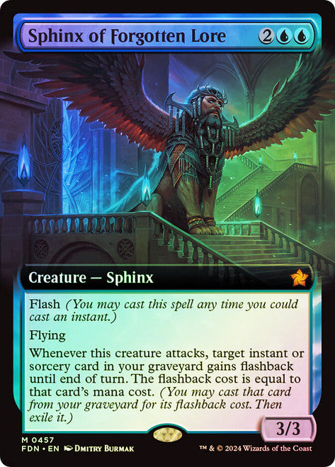 Sphinx of Forgotten Lore - (Extended Art) - Foil