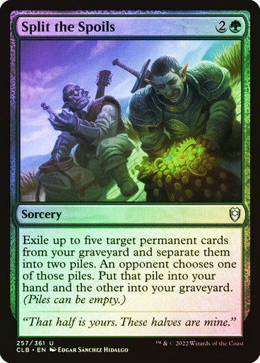 Split the Spoils Foil