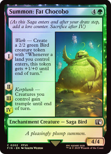 Summon: Fat Chocobo Foil