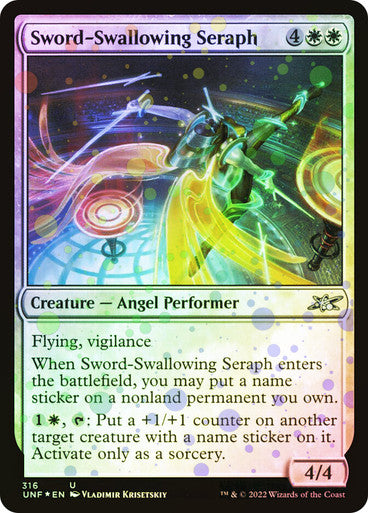 Sword-Swallowing Seraph Galaxy Foil