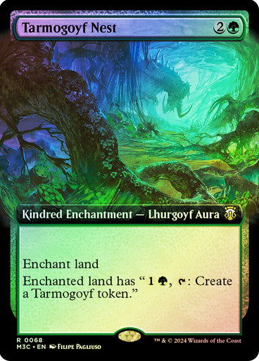 Tarmogoyf Nest (Extended Art) Ripple Foil