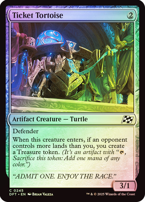 Ticket Tortoise - Foil