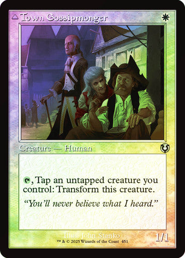 Town Gossipmonger // Incited Rabble (Retro Frame) Foil