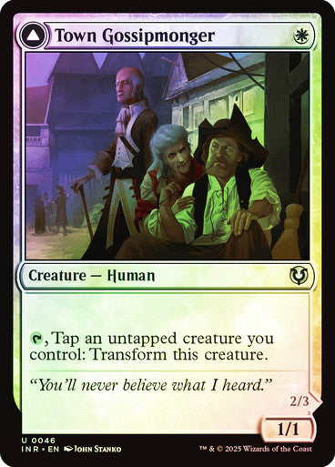 Town Gossipmonger // Incited Rabble Foil