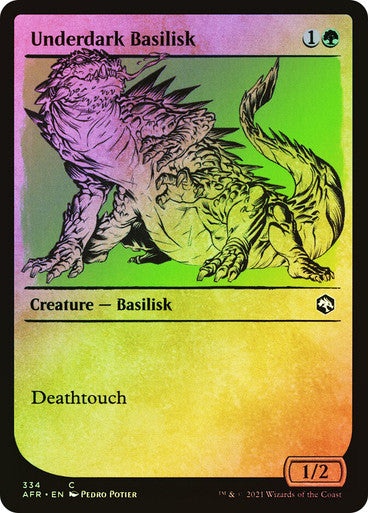 Underdark Basilisk (Showcase) Foil
