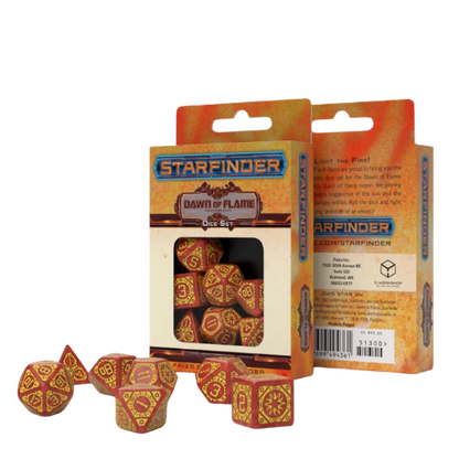 Q Workshop: Starfinder Dawn of Flame Juego de Dados