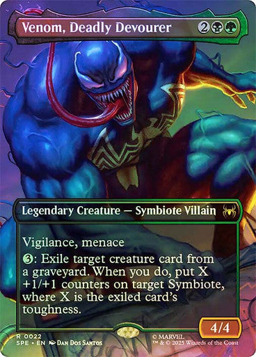 Venom, Deadly Devourer (Borderless) Foil