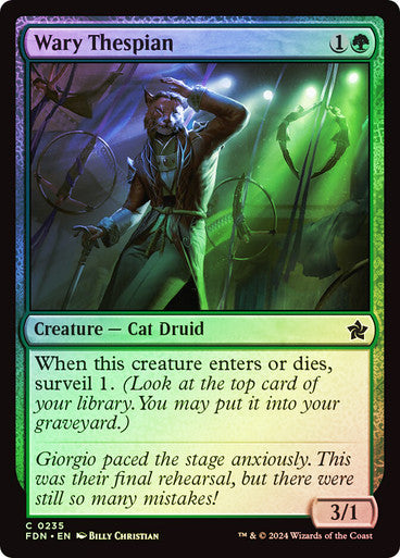Wary Thespian Foil
