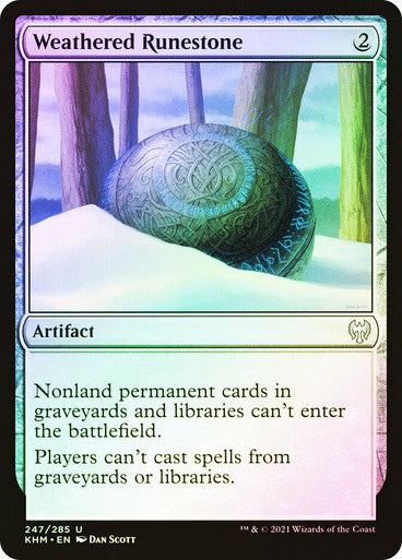 Weathered Runestone Foil