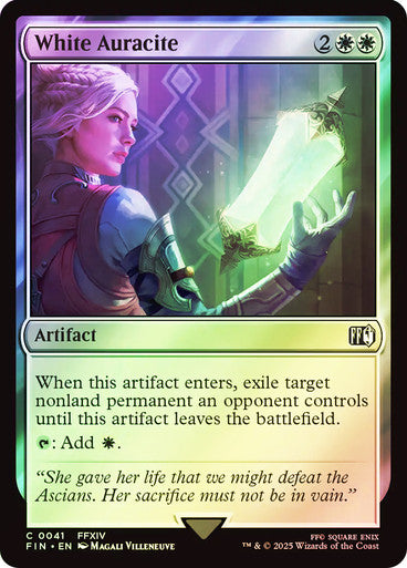 White Auracite Foil
