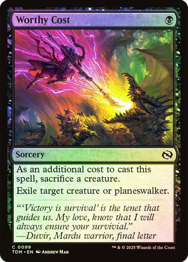 Worthy Cost Foil