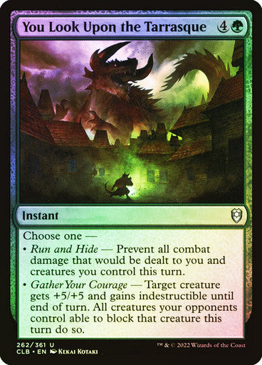 You Look Upon the Tarrasque Foil