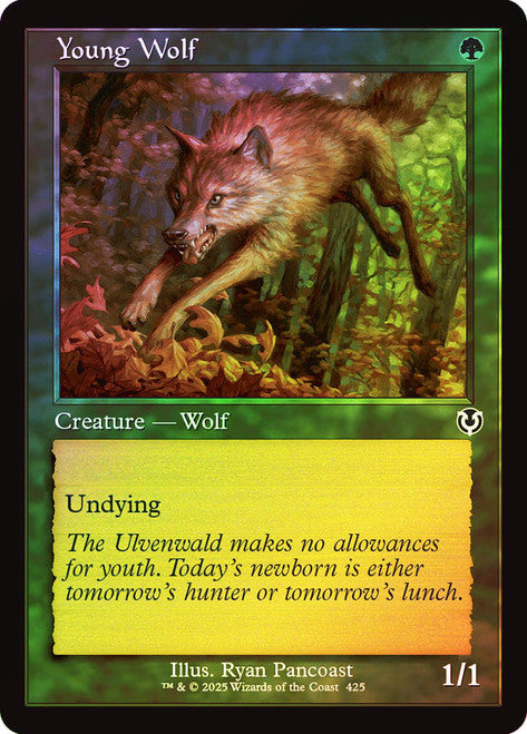 Young Wolf - (Retro Frame) - Foil