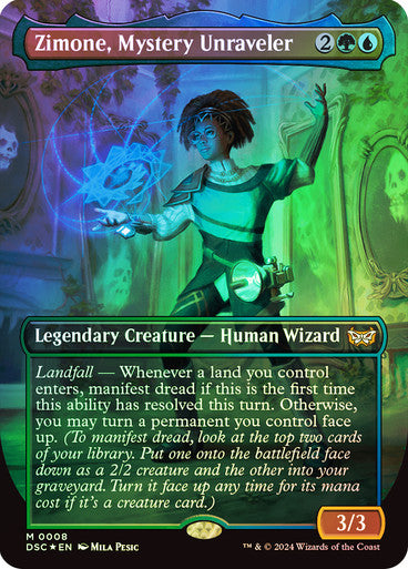 Zimone, Mystery Unraveler (Borderless) Foil