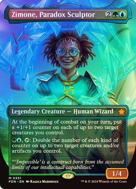 Zimone, Paradox Sculptor - (Borderless) - Foil