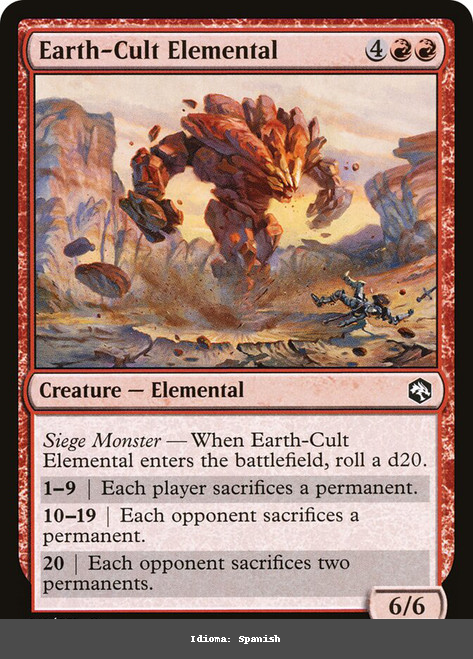 Earth-Cult Elemental - Spanish - Spanish