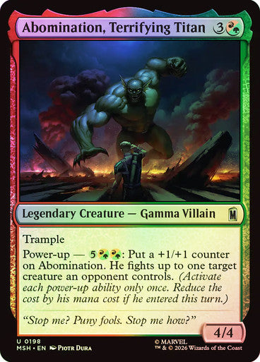 Abomination, Terrifying Titan Foil