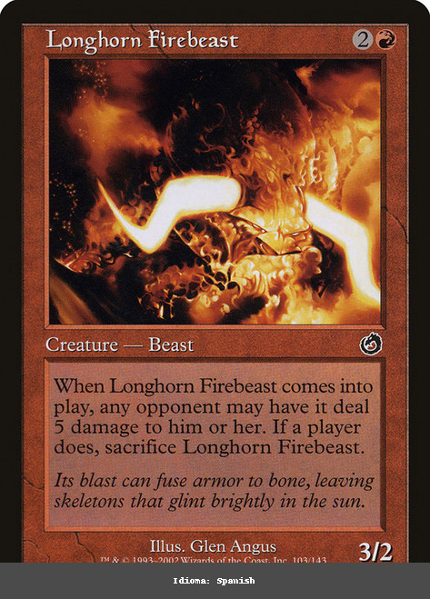Longhorn Firebeast - Regular - Spanish